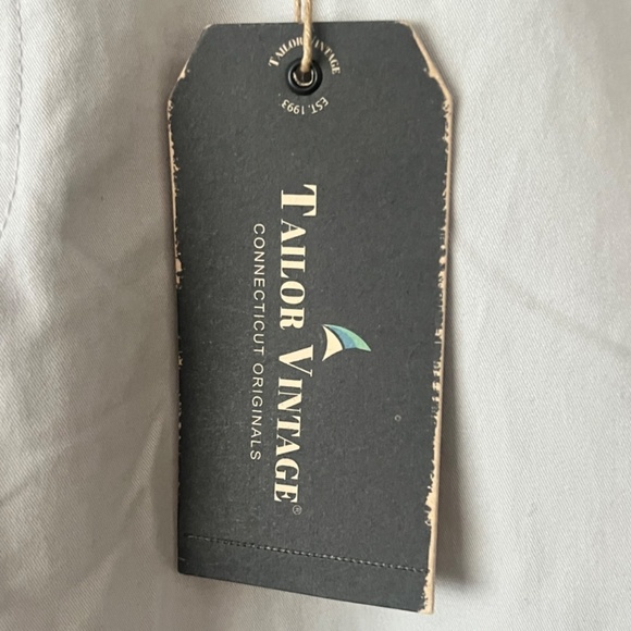 Tailor Vintage New Canaan Slim Fit Comfort Stretch Waist Pants Gray Sz 34x30 NWT - Picture 3 of 9